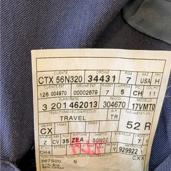 Men's Ermenegildo Zegna Classic Navy Blazer